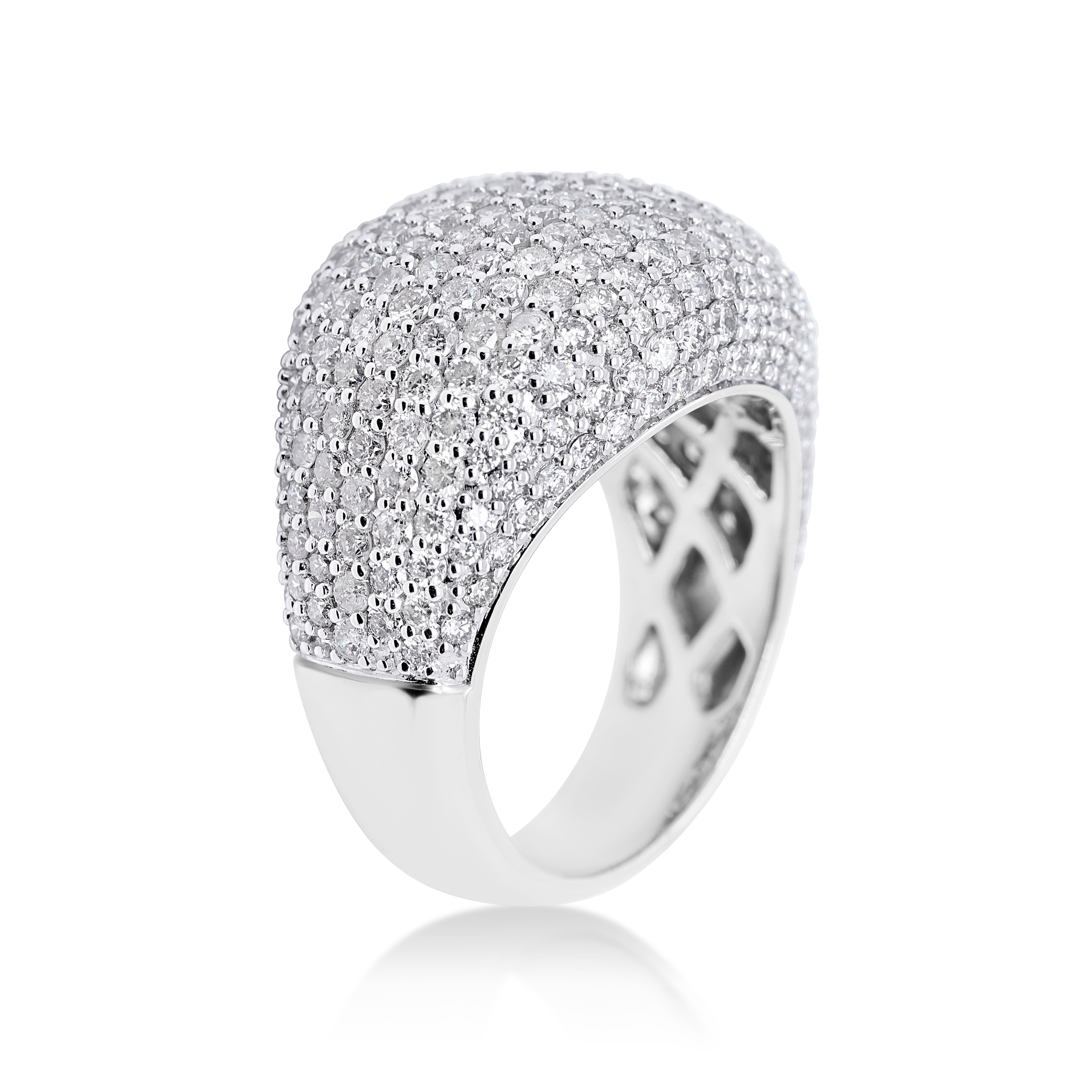 Diamond Ring 4.95 ct. 14K White Gold